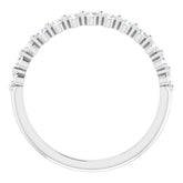 14K White 1/5 CTW Natural Diamond Anniversary Band